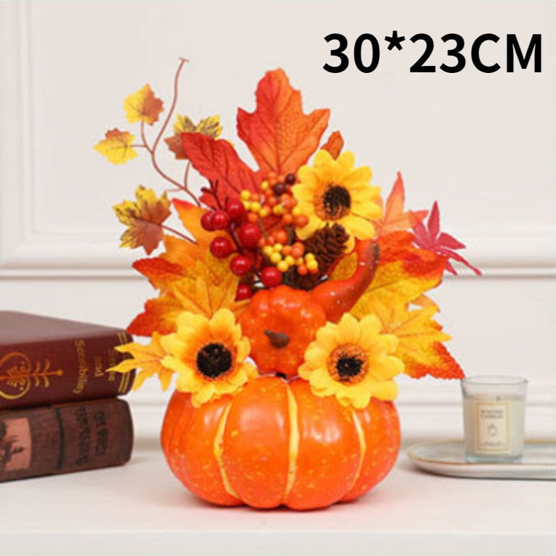 Hakon - Artificial Pumpkin Sunflower Ornament Fall Decor Sale Bedroom Decor Fall Home Decor Fall Decor 2023
