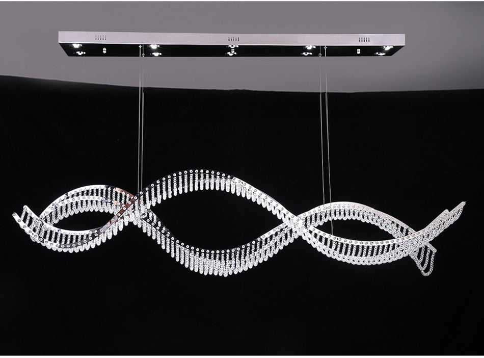 Ylk Large Wave Design Chandelier