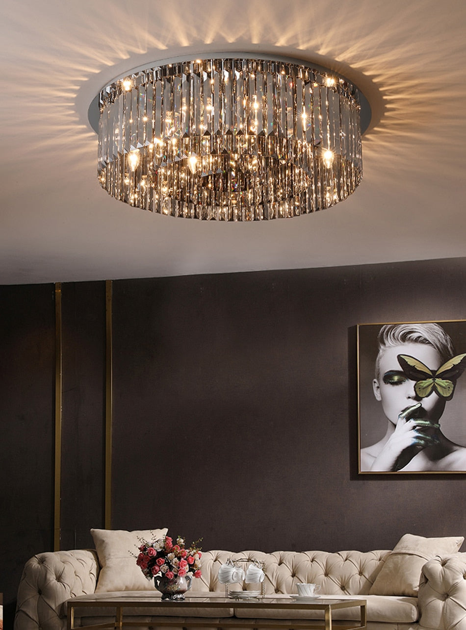 Ylk Luxury Black Ceiling Chandelier