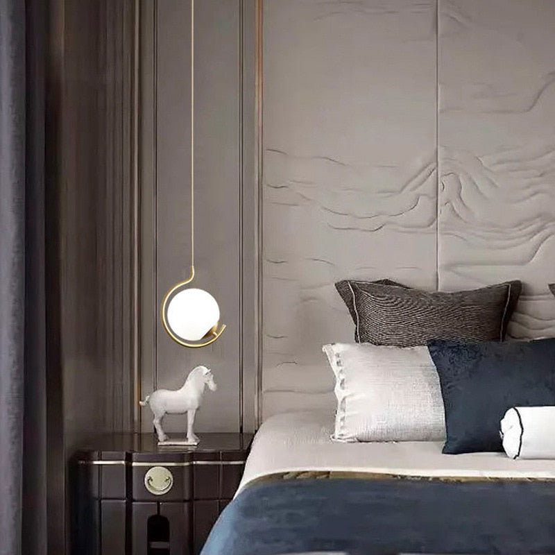 DAR Hafle - Glass Ball Modern LED Pendant Light