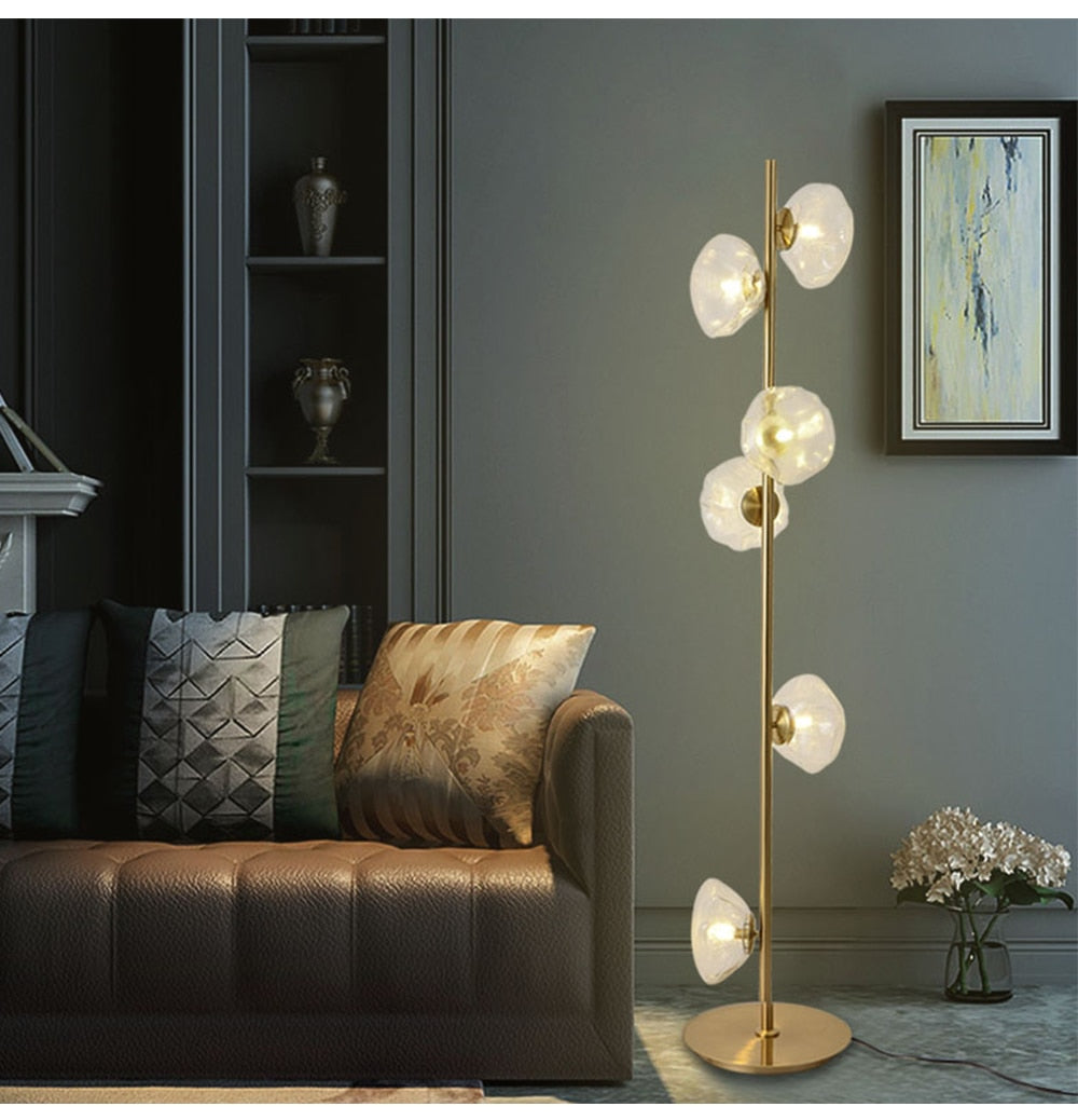 MAK Table/Floor/Stand Cloud Artistic Floor Lamps Glass LED Lighting Gray Nightlight