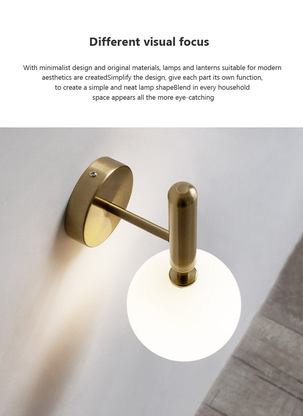 Wad Nordic Glass Balcony Light