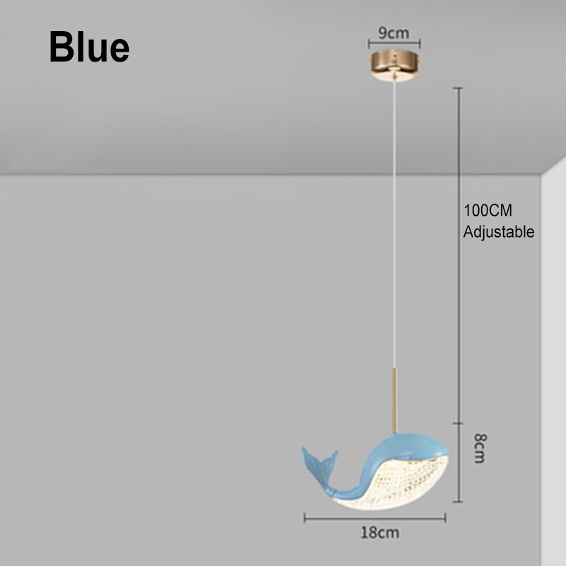 BAN Whale Modern LED Pendant Light