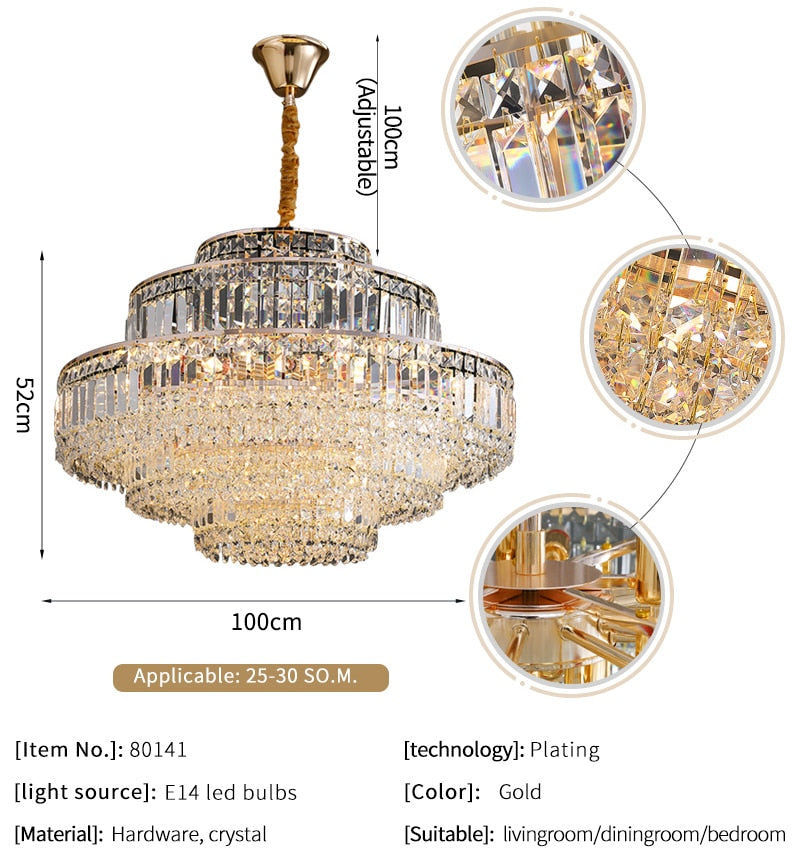 Ylk Ysolde Modern Crystal Chandelier