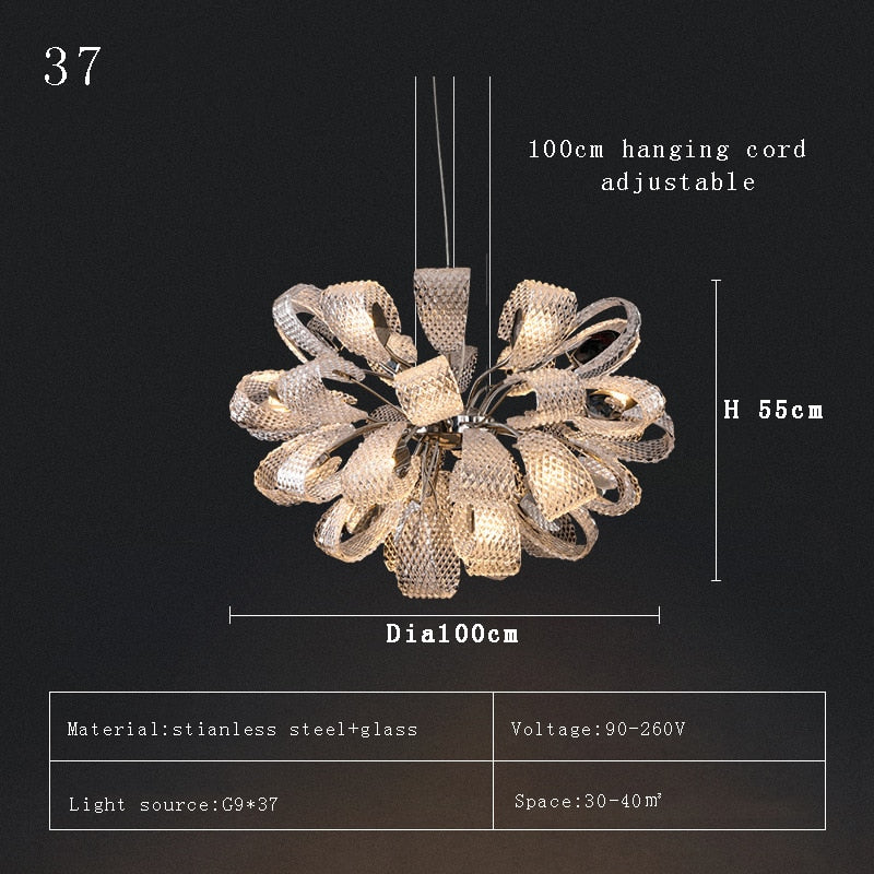 Privet Nordic Art Deco Chandelier