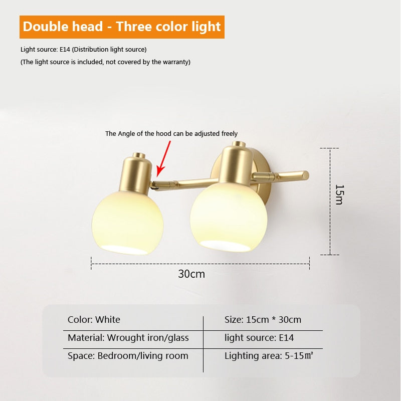 Wad Copper Industrial Wall Lamp