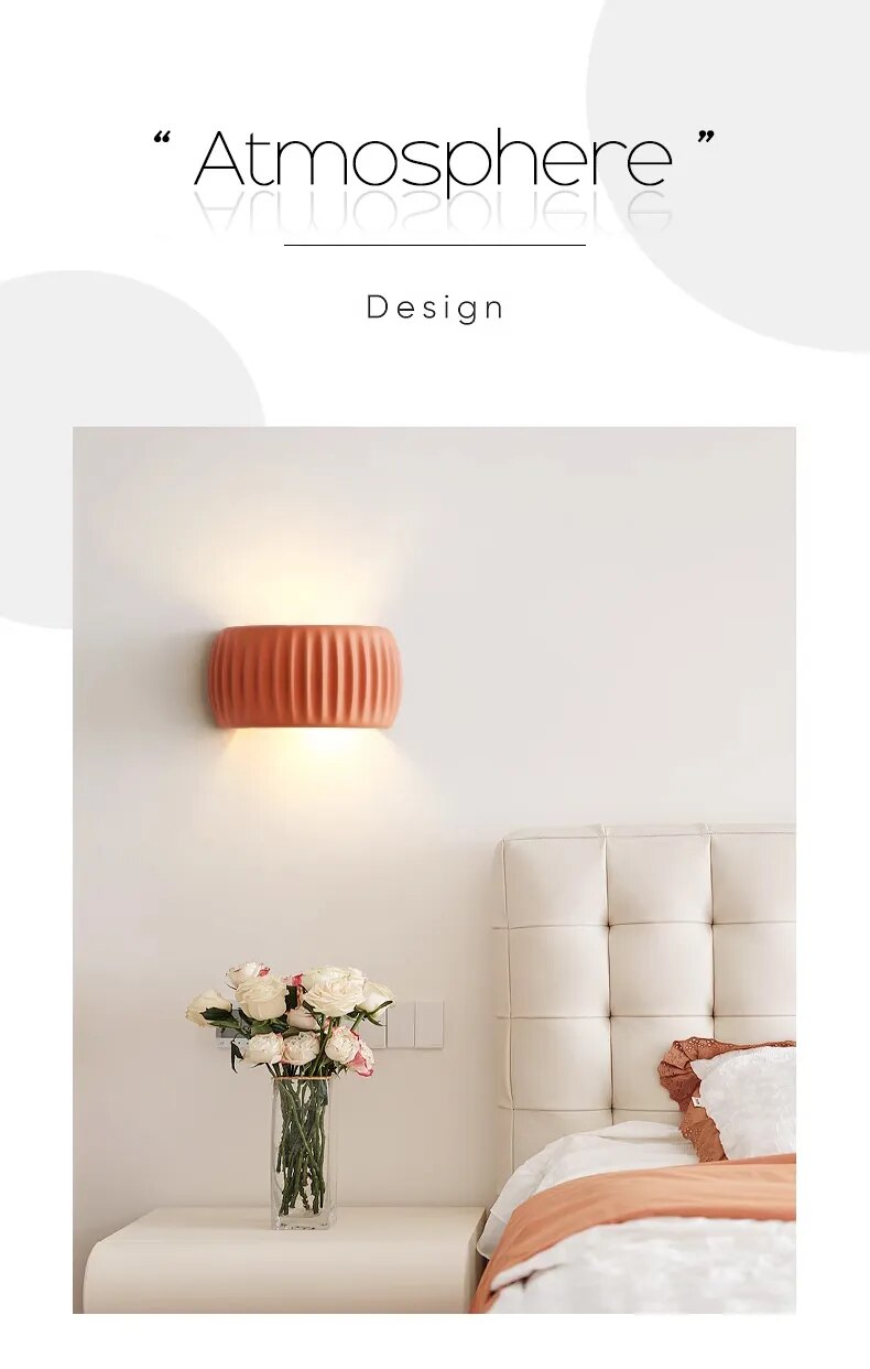 Nordic Cream Minimalist Wall Lamp