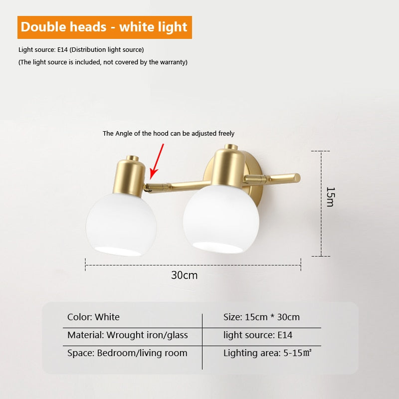 Wad Copper Industrial Wall Lamp