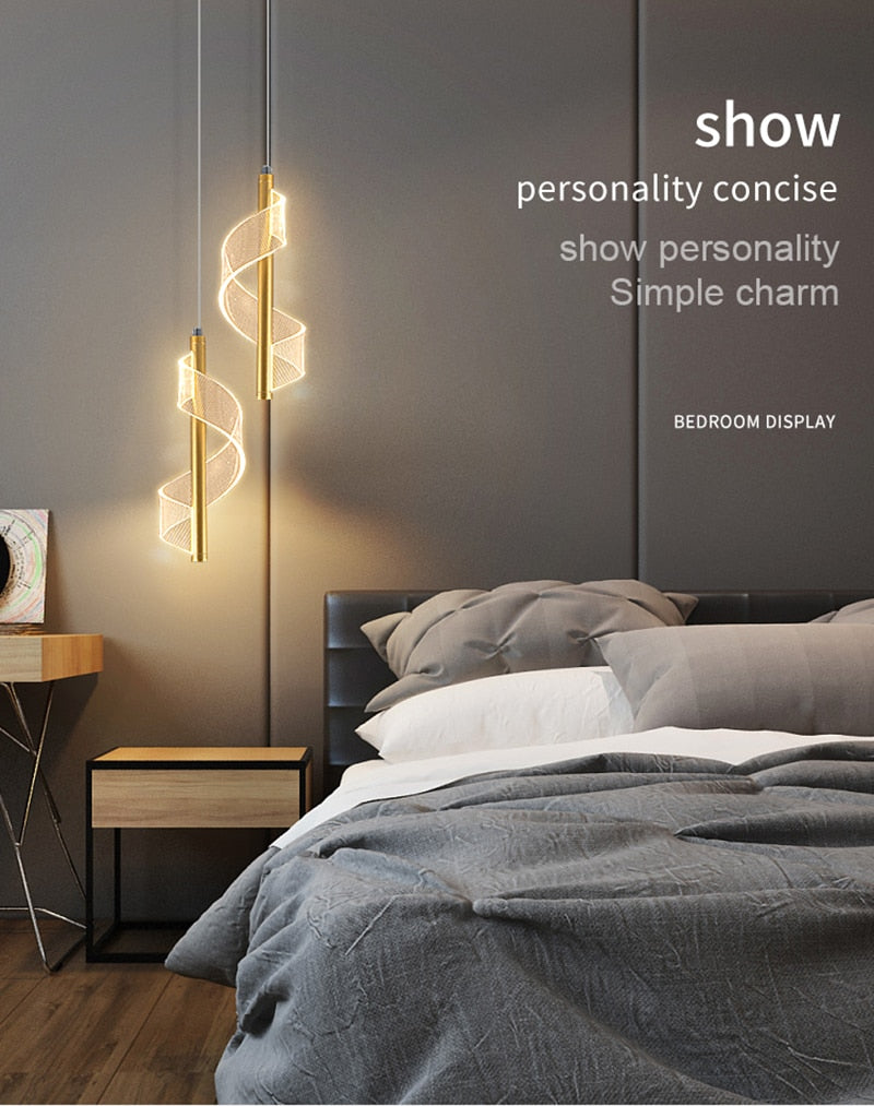 LYF Wall/Pendant The Spiral Lustre LED Light