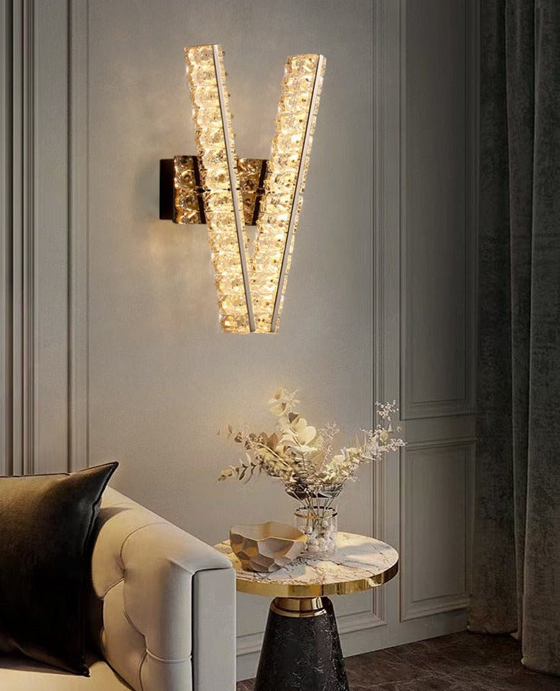 Ylk V Crystal Wall Sconce