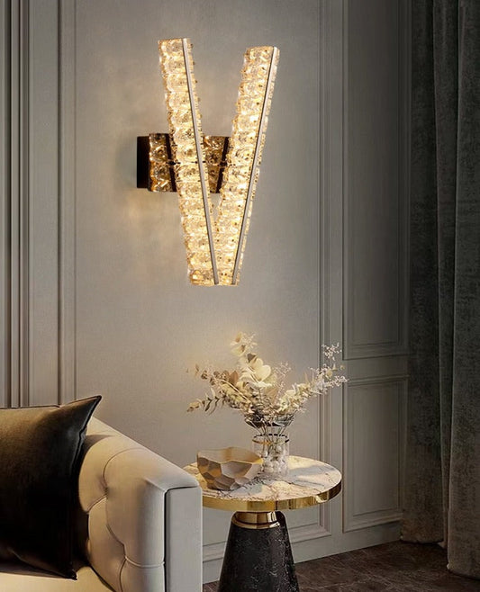 Ylk V Crystal Wall Sconce