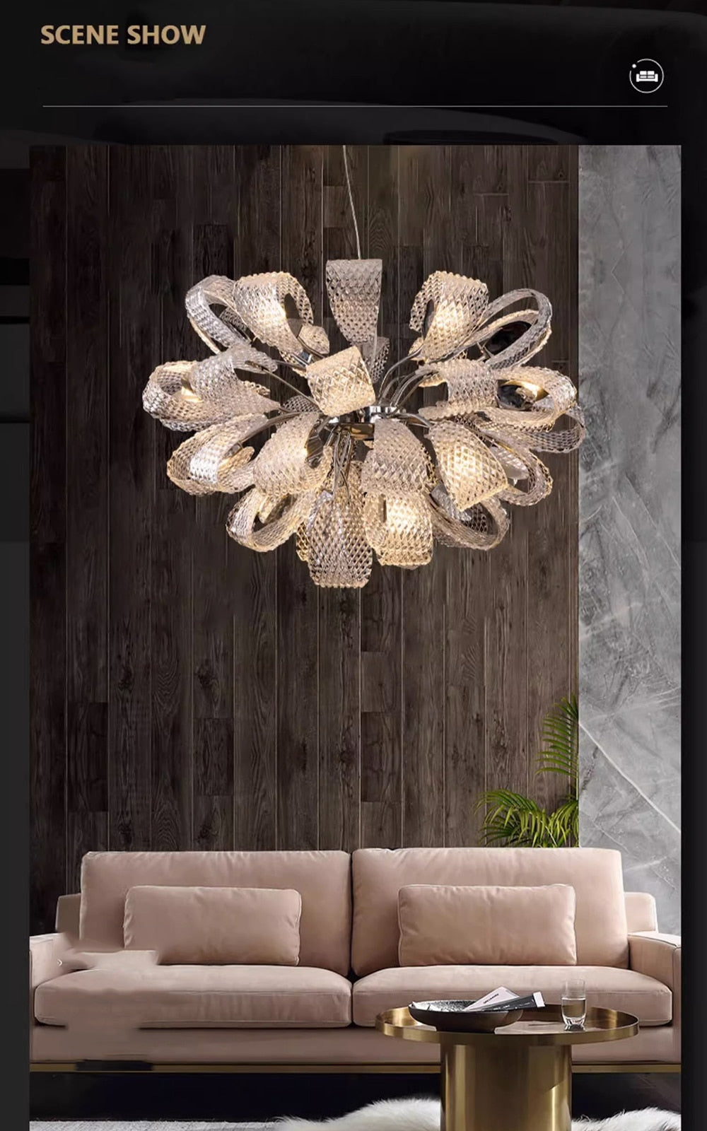 Privet Nordic Art Deco Chandelier