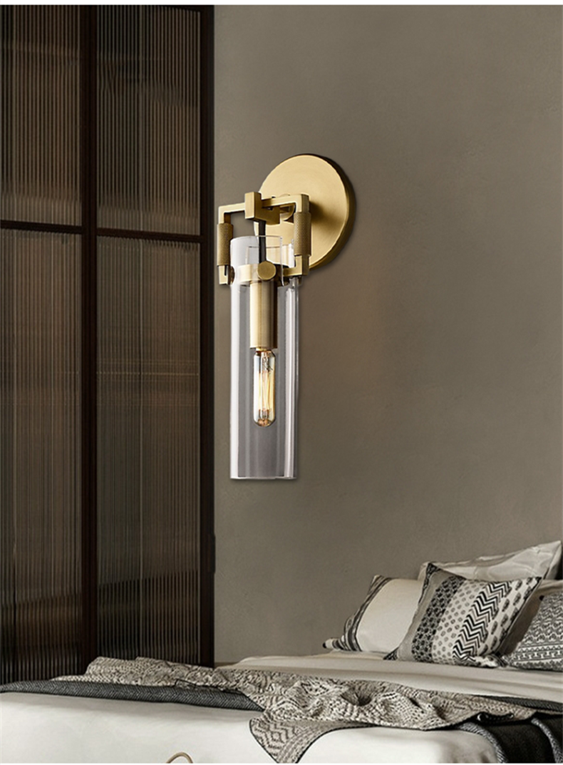 AI Keab - Minimalist Glass Wall Lamp Industrial Style Retro