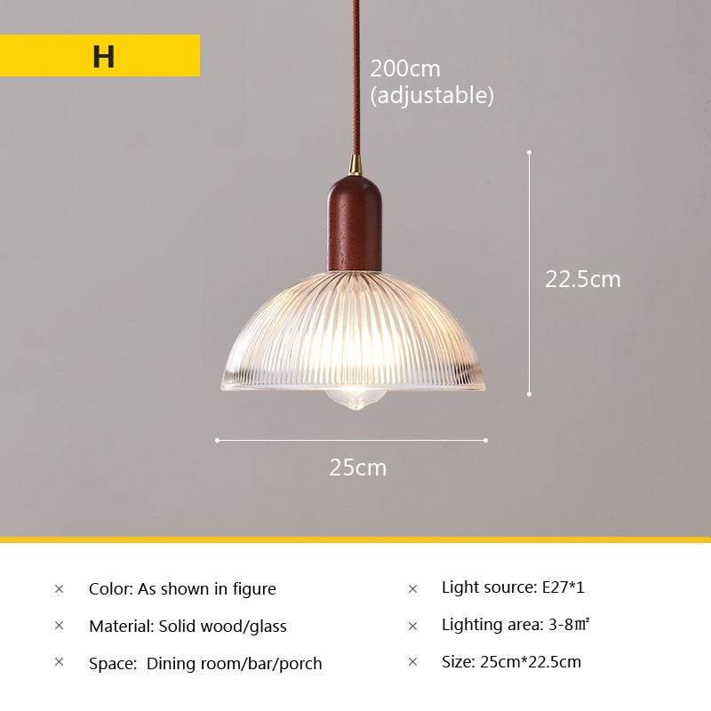Wad Nordic Glass Pendant Lamp