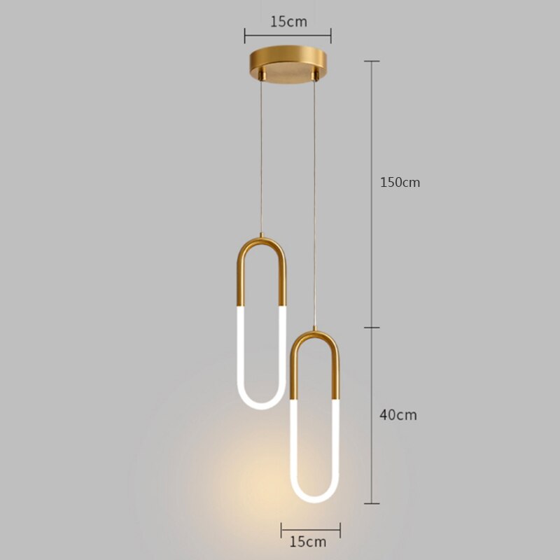 Oud Vitt Minimalist Gold Pendant Light