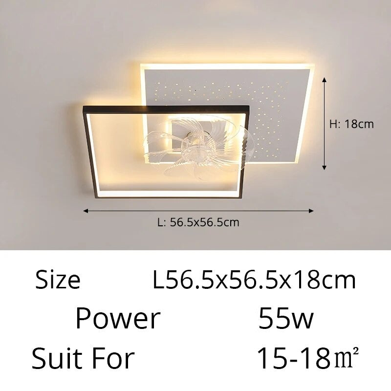 Qiyi Moratie Modern Ceiling Fan Lights