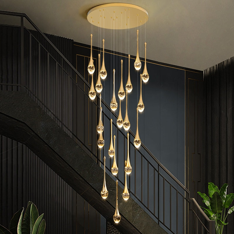 Ylk Water-Drop LED Chandelier