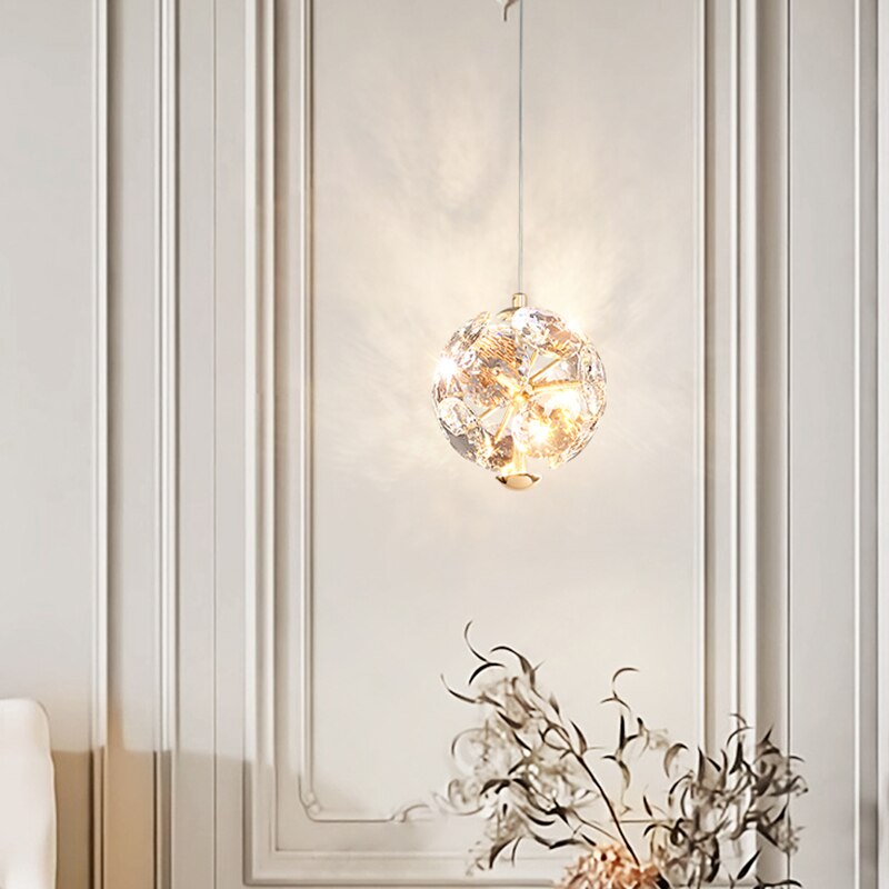 LYF Emerald LED Nordic Pendant Lights Crystal Hanging Lamp