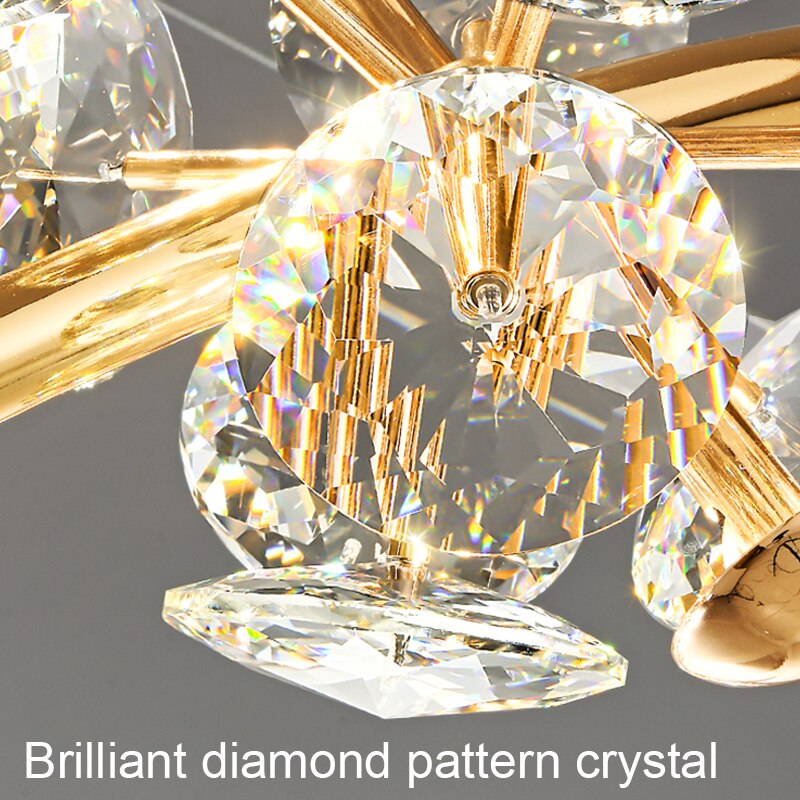 LYF Emerald LED Nordic Pendant Lights Crystal Hanging Lamp