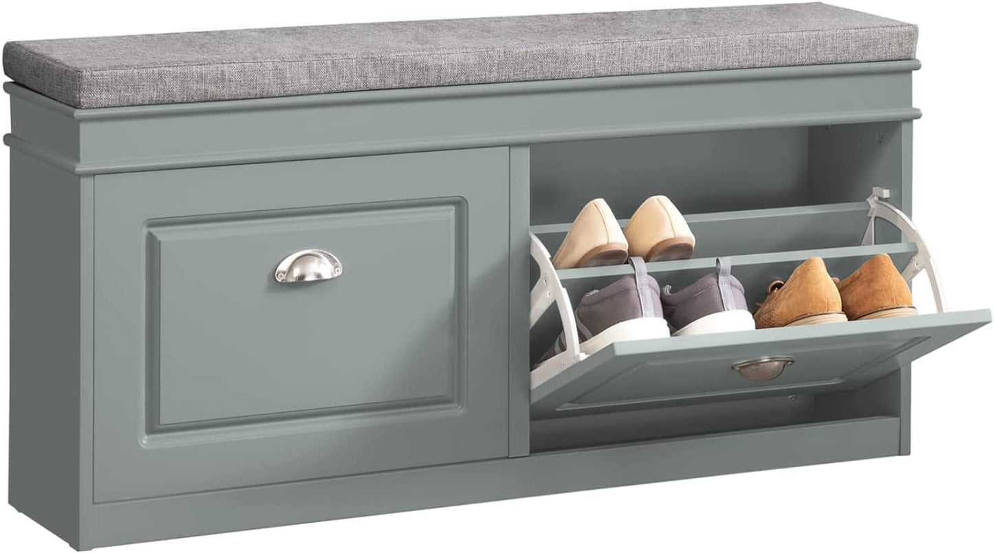 Ottilia - Storage Bench with Drawers Shoe Cabinet Entryway Shoe Storage Cabinet