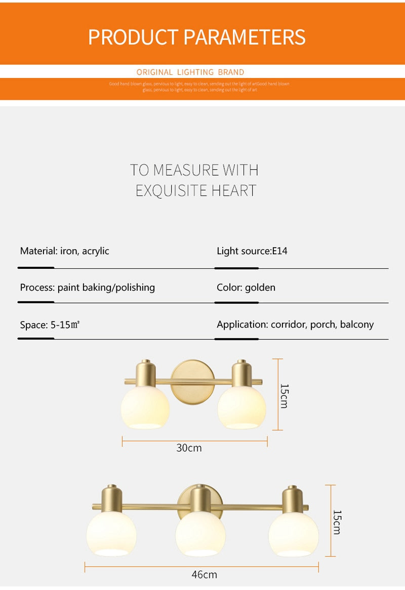 Wad Copper Industrial Wall Lamp