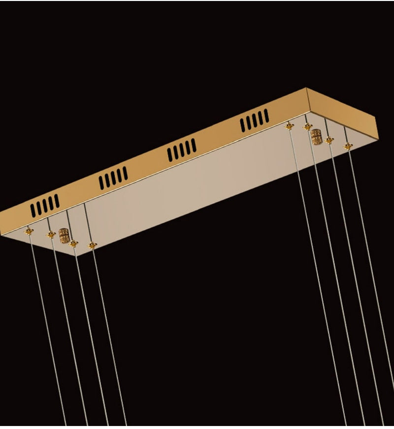 Ylk Wave Design Crystal Pendant Lamp