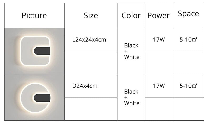Mav Maree Minimalist LED Wall Lamps