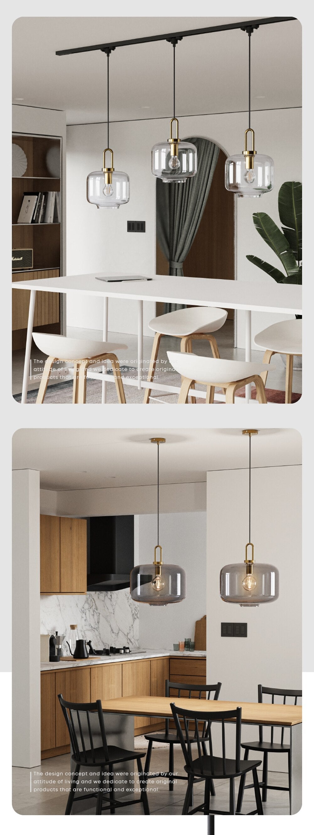 Wad Glass Pendant Light Fixture