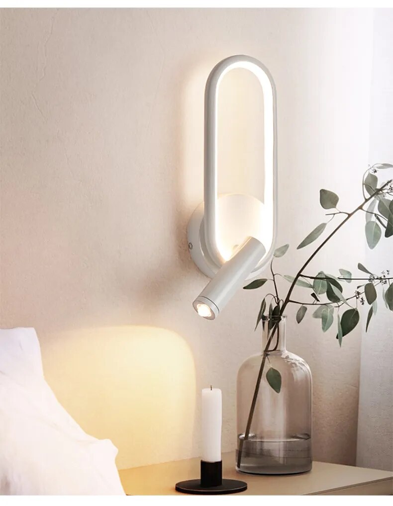 Touch Sensor Rotatable Spotlight Modern LED Wall Lights