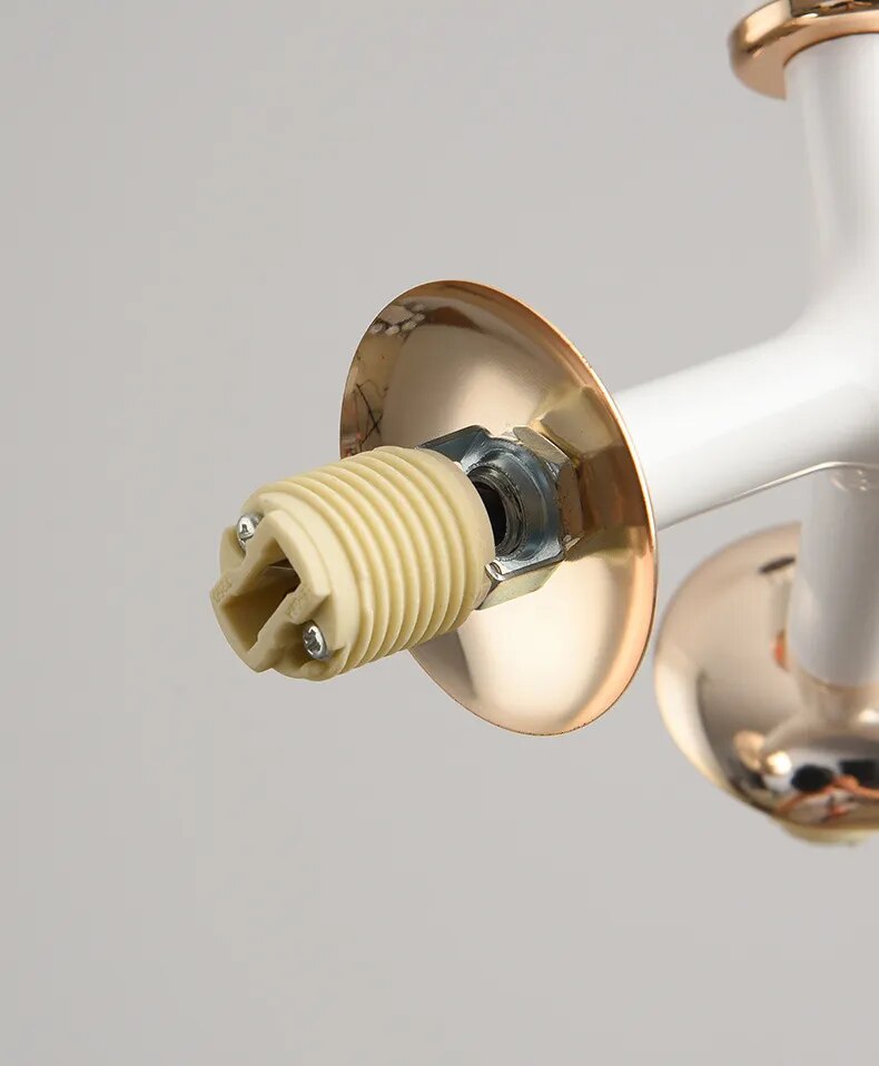 Nordic Modern and Minimalist Magic Bean 9 White Glass