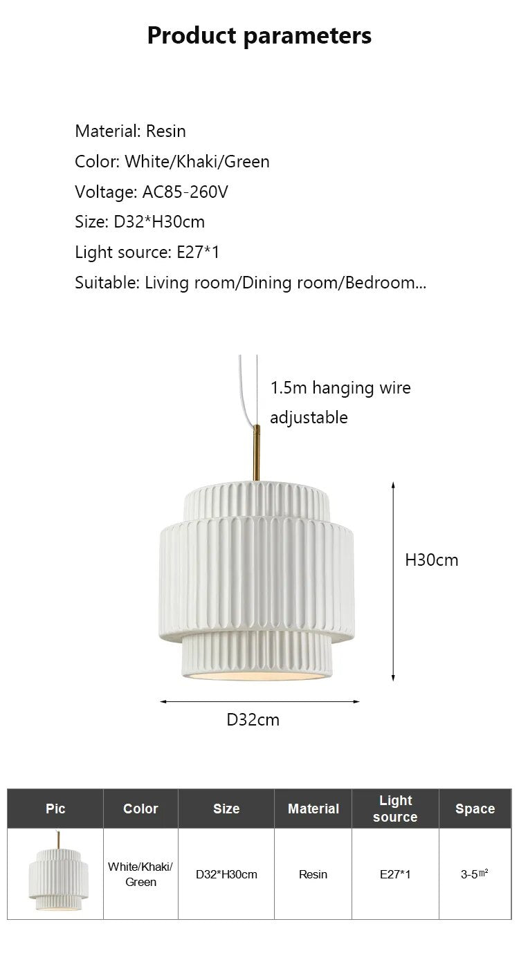 Wabi-Sabi Designer Resin Chandelier