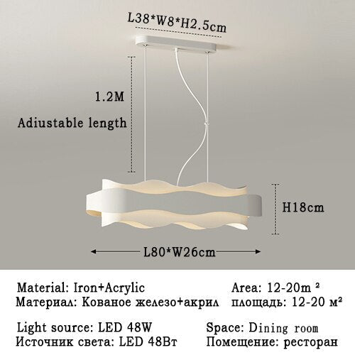 HEN Agatha Modern LED Chandelier Lighting Decor