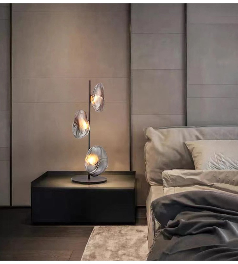MAK Table/Floor/Stand Cloud Artistic Floor Lamps Glass LED Lighting Gray Nightlight