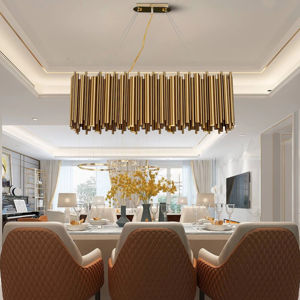 Ylk Chabe Gold LED Chandelier
