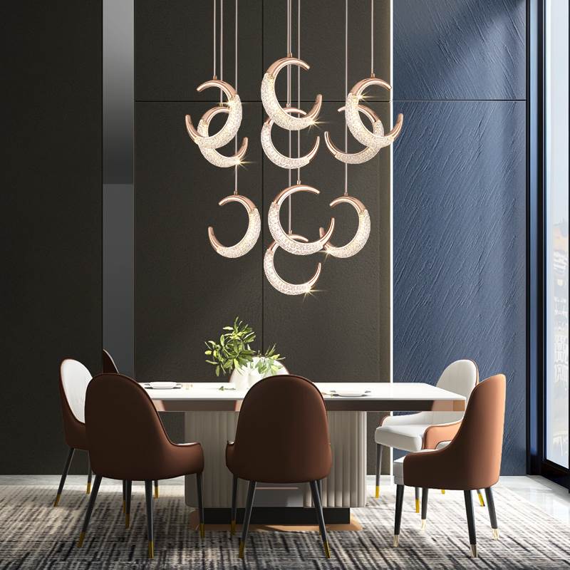 Ylk Half-Moon Modern LED Chandelier