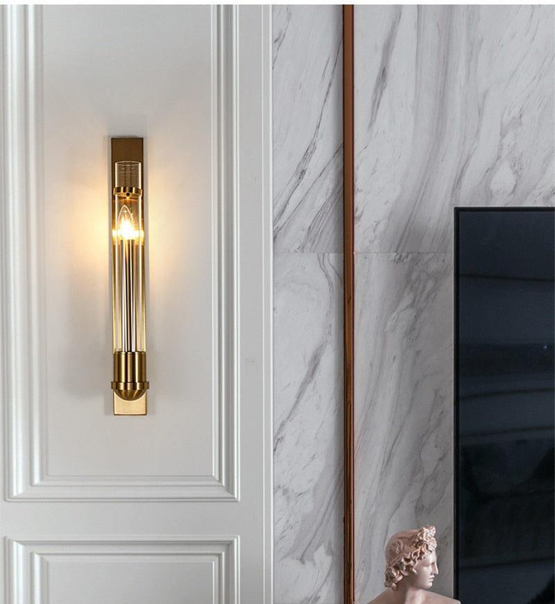 Win Modern Luxury Golden Wall Lamp