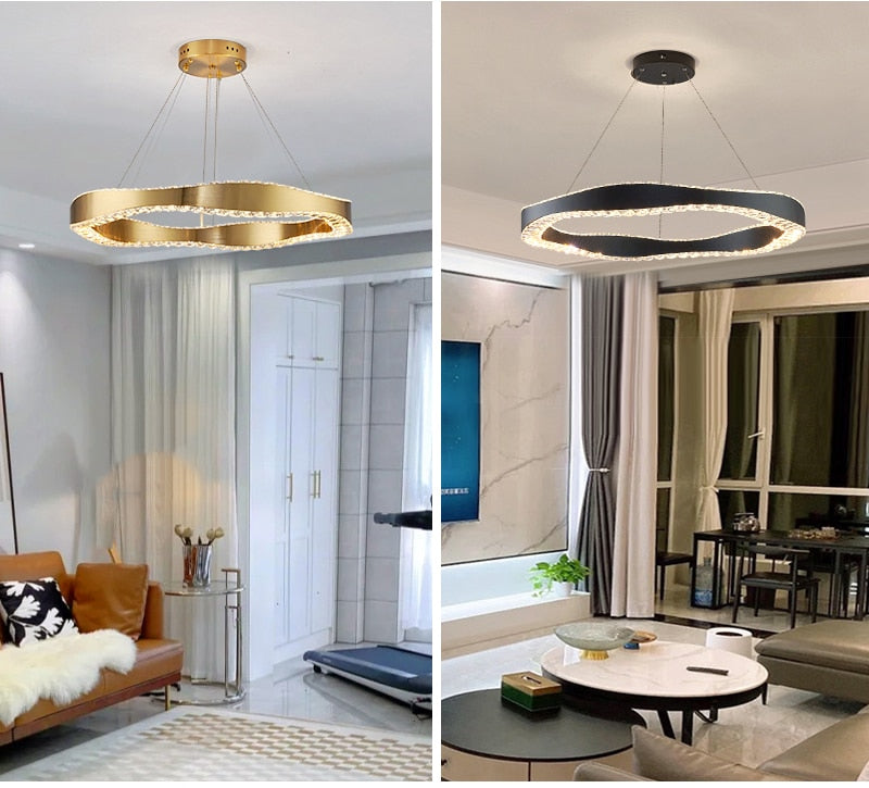 Ylk Modern Crystal Chandelier Fixture