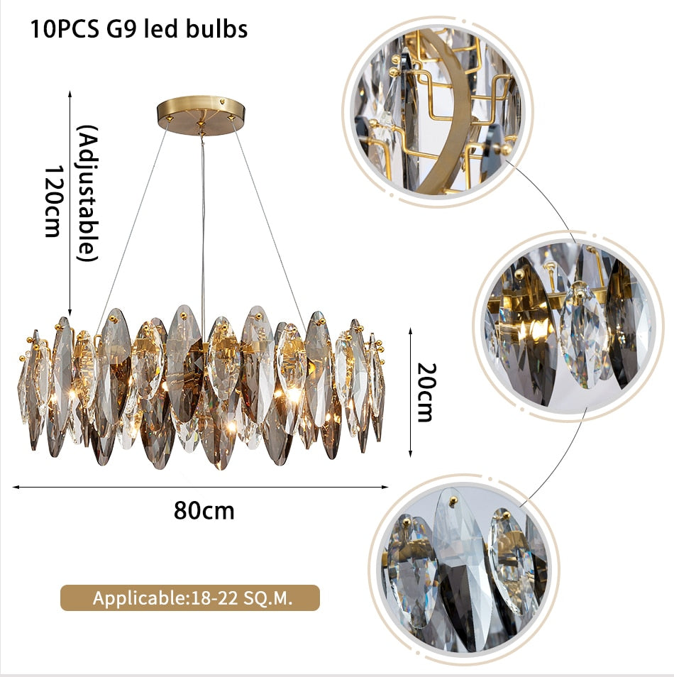 Ylk Yani Luxury Crystal Chandelier