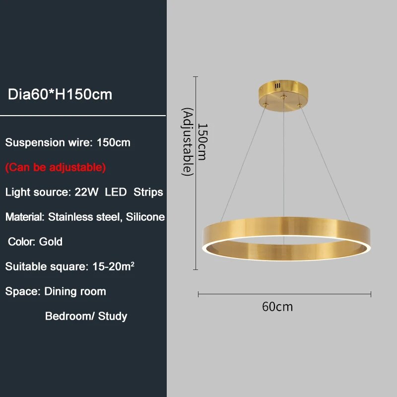 Ylk Ring Design Chandelier Light