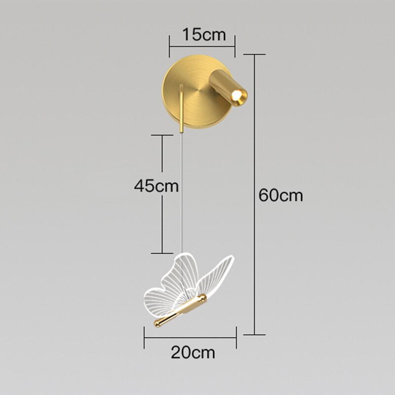 Lyf Nordic Butterfly Spotlight Wall Light