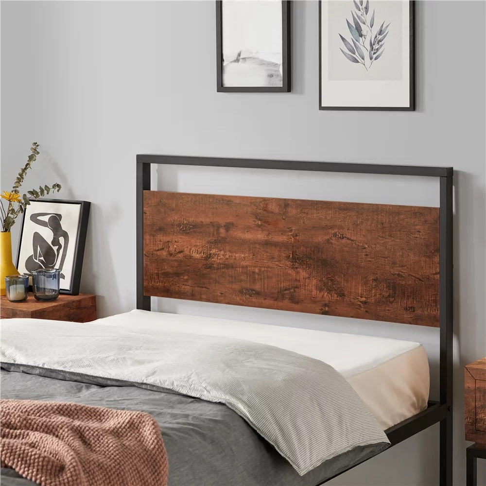 Saga Wooden Twin Bed Frame