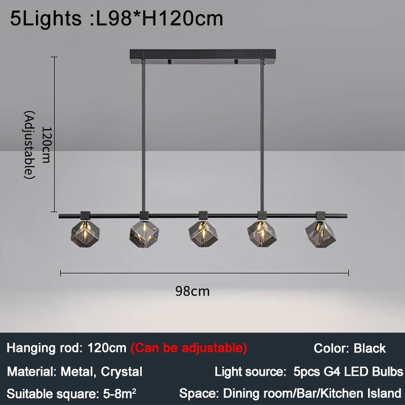 Ylk Waverly Modern Crystal Pendant