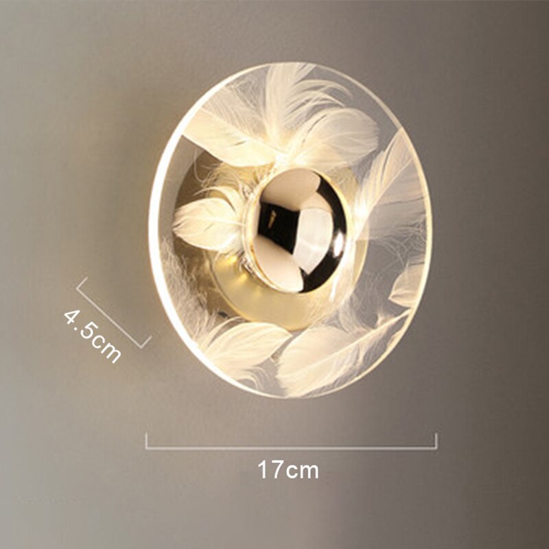 Lyf Feather-Glass LED Wall Lamp