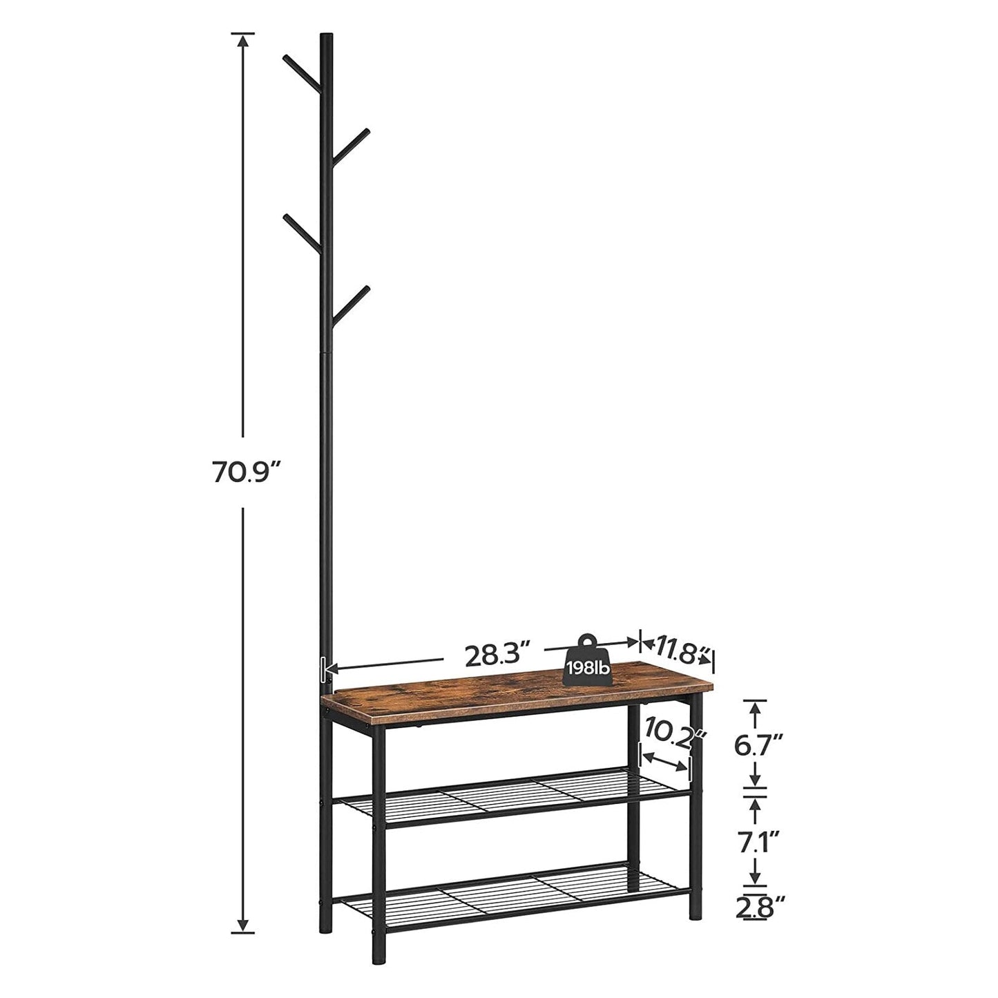 Orjan - Shoe Rack Bench Shoe Rack for Entryway