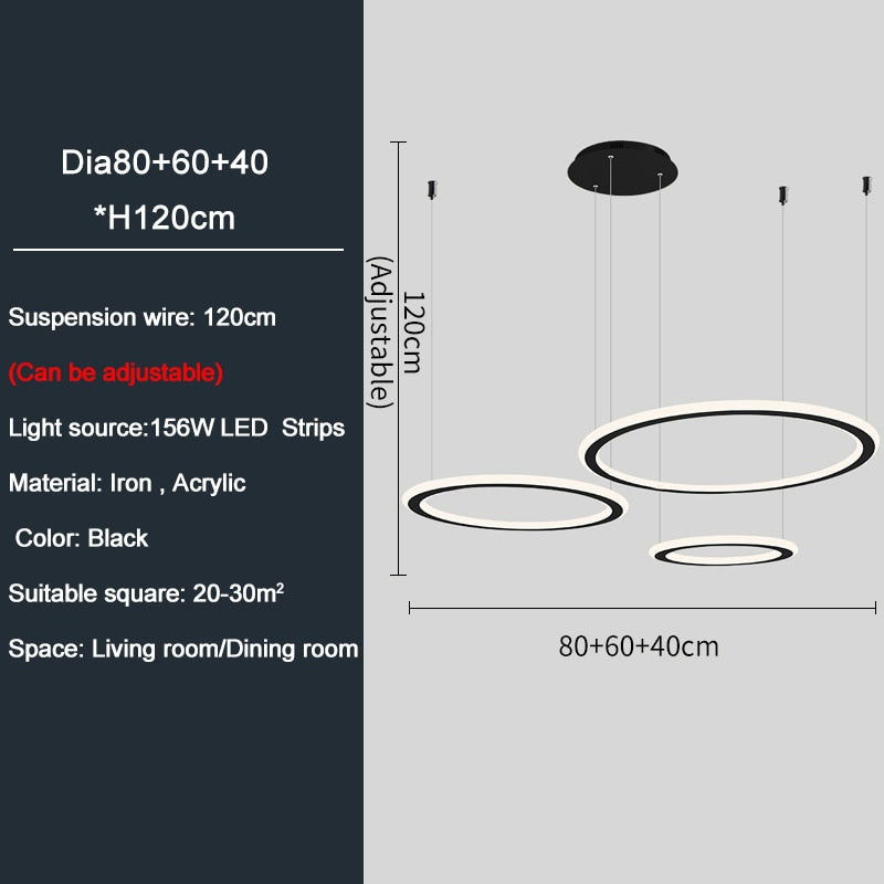 Ylk Ring Design LED Chandelier