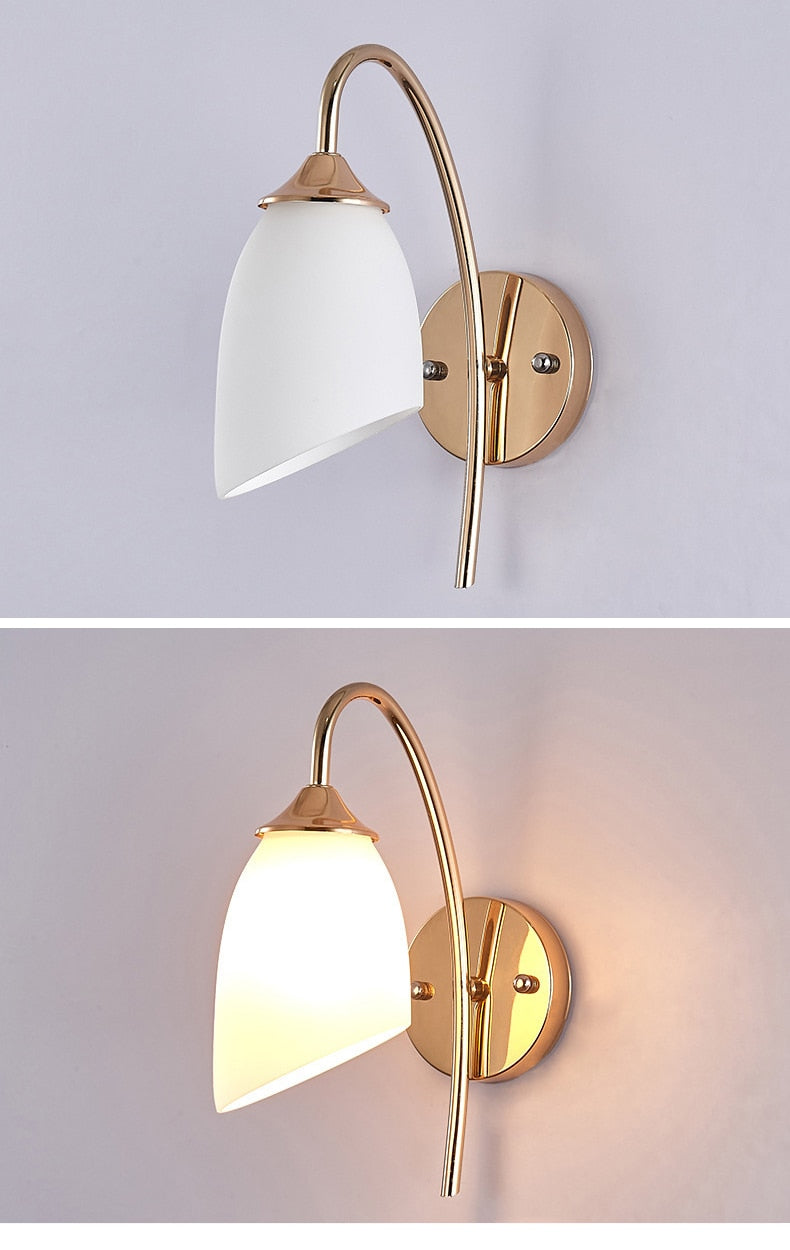 Oud Lea Black Gold Wall Lamp