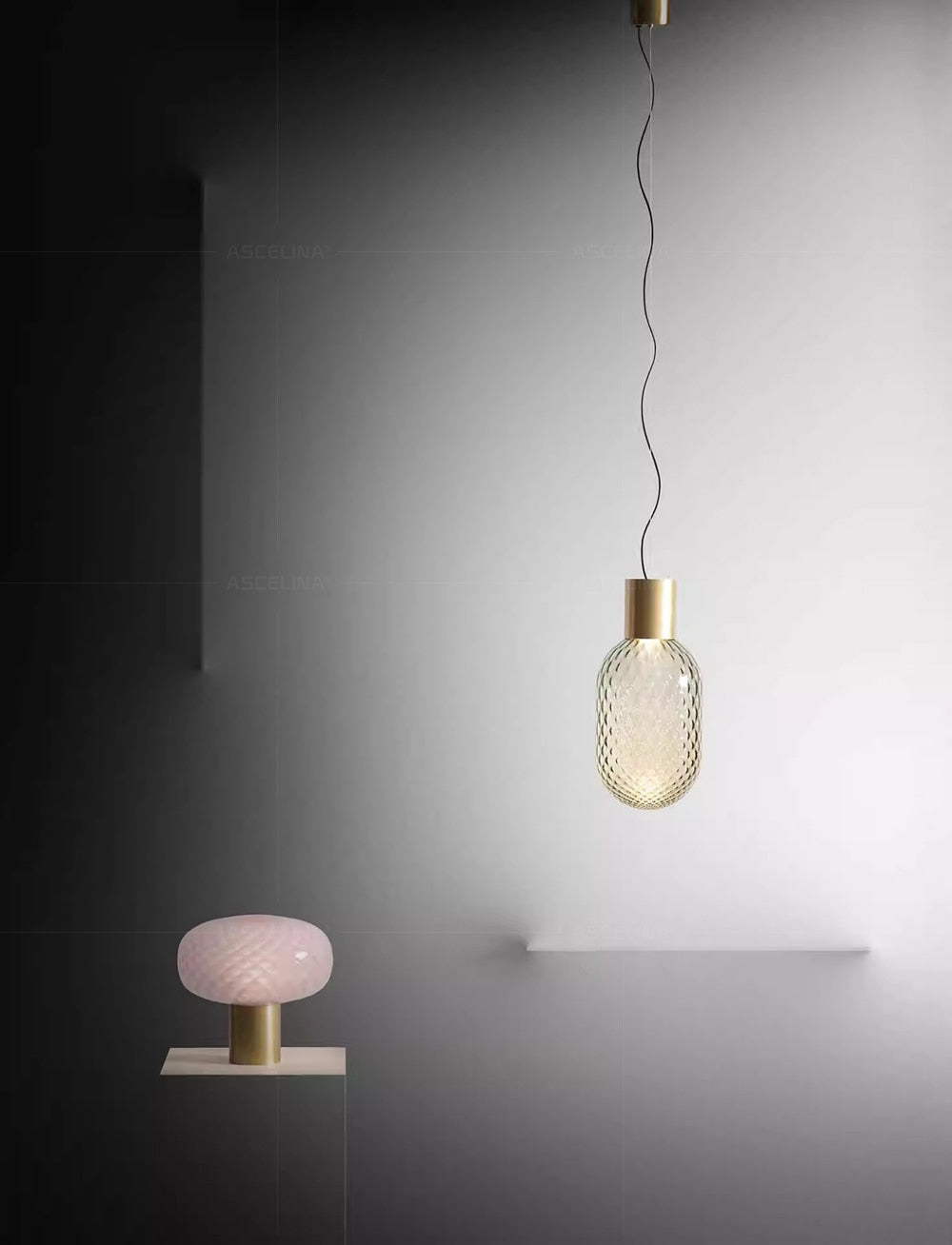 Wad Nordic LED Glass Pendant Lamp