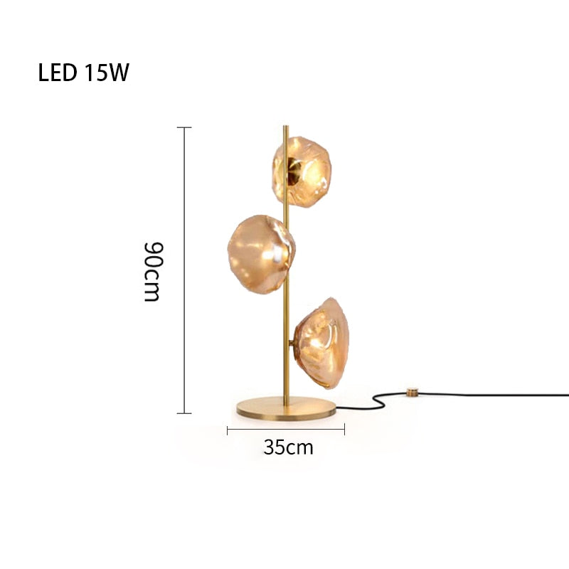 MAK Table/Floor/Stand Cloud Artistic Floor Lamps Glass LED Lighting Gray Nightlight