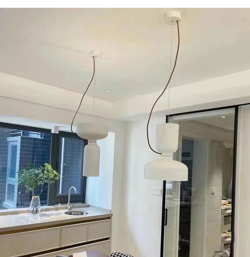 Art Creative Danish Designer wrought iron lampshade bar cafe kitchen suspension lamp