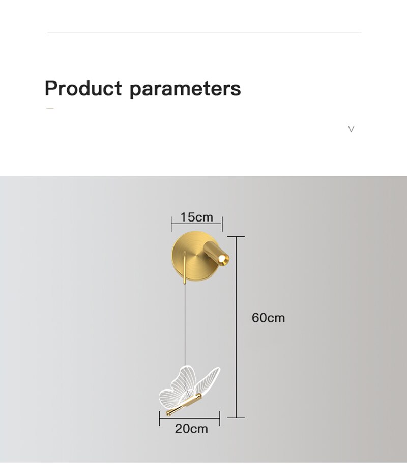 Lyf Nordic Butterfly Spotlight Wall Light